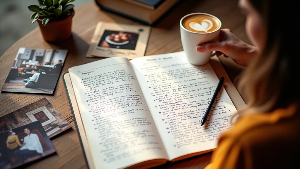 Notes and planning materials showing how we research and evaluate café spaces